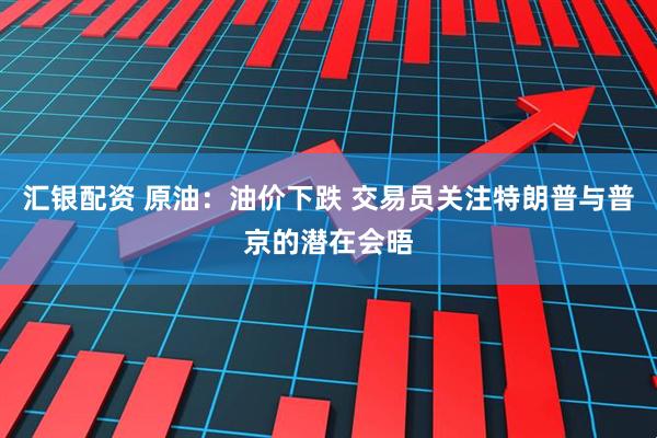 汇银配资 原油：油价下跌 交易员关注特朗普与普京的潜在会晤